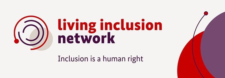 The logo of the Licing Inclusion Network. The subtitle states "Inclusion is a human right".